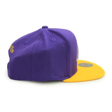 Load image into Gallery viewer, Buy NBA Los Angeles Lakers Logo Snapback Hat Purple and Yellow By Mitchell and Ness - Swaggerlikeme.com / Grand General Store