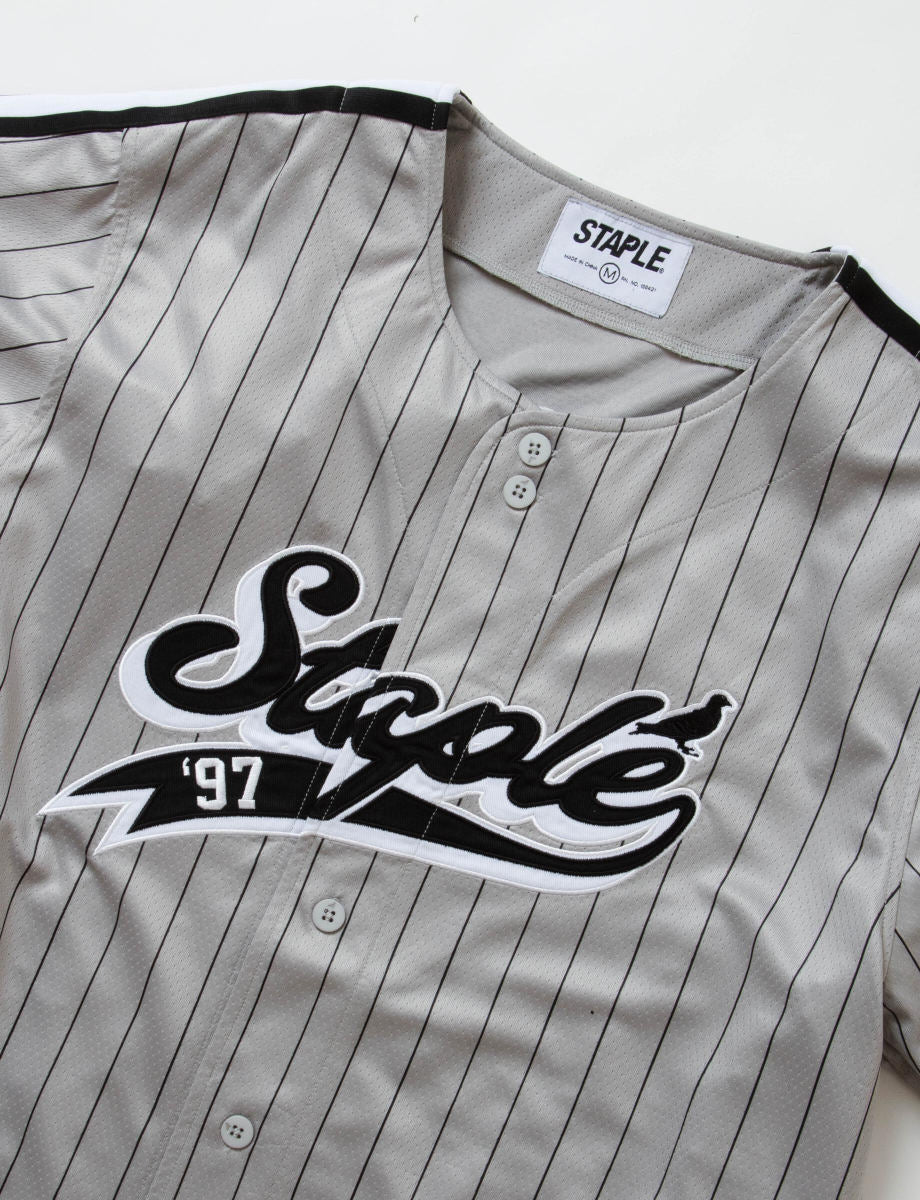 Men's Staple Stadium Baseball Jersey in Grey – Swaggerlikeme.com