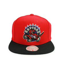Load image into Gallery viewer, Buy NBA Toronto Raptors 2 Tone Classic Logo Snapback Hat Red and Black by Mitchell and Ness - Swaggerlikeme.com / Grand General Store