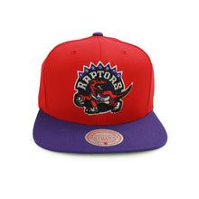 Load image into Gallery viewer, Buy Toronto Raptors Mitchell & Ness NBA Wool 2 Tone HWC Snapback Hat in Red/Purple - Swaggerlikeme.com / Grand General Store