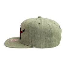 Load image into Gallery viewer, Buy NBA Toronto Raptors Team Heather HWC Snapback Hat Grey By Mitchell & Ness - Grey - Swaggerlikeme.com