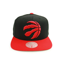 Load image into Gallery viewer, Buy NBA Toronto Raptors Wool 2 Tone Snapback Hat Black and Red By Mitchell and Ness - Swaggerlikeme.com / Grand General Store