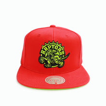Load image into Gallery viewer, Buy NBA Toronto Raptors Reverse Grinch Team Snapback Hat Red By Mitchell & Ness - Swaggerlikeme.com