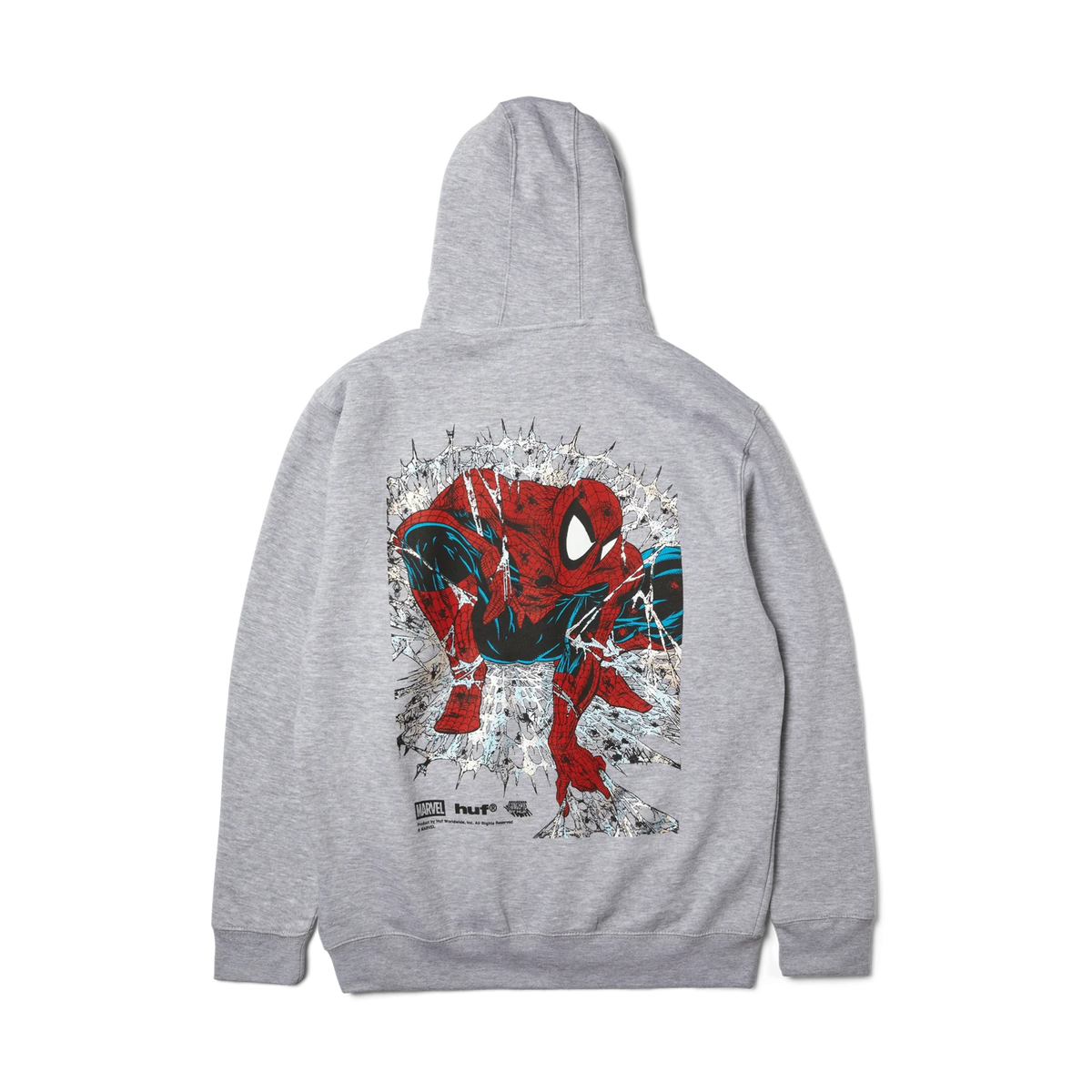 HUF x Marvel Spider-Man Arachknight FZ Hoodie - Heather Grey