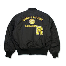 Load image into Gallery viewer, Buy Men's Toronto Raptors Mitchell & Ness Eye Of The Tiger Full-Zip Bomber Jacket - Black - Swaggerlikeme.com / Grand General Store