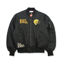 Load image into Gallery viewer, Buy Men's Toronto Raptors Mitchell & Ness Eye Of The Tiger Full-Zip Bomber Jacket - Black