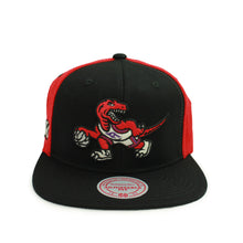 Load image into Gallery viewer, Buy NBA Toronto Raptors Full Deck Split Back Snapback Hat Black Red By Mitchell and Ness - Swaggerlikeme.com / Grand General Store
