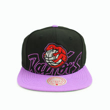Load image into Gallery viewer, Buy NBA Toronto Raptors Low Big Face HWC Snapback Hat Black and Purple By Mitchell and Ness - Swaggerlikeme.com / Grand General Store