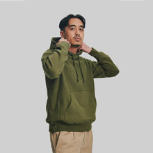 Load image into Gallery viewer, Buy House Of Blanks 400 GSM Pullover Hoodie in Olive Drab - Swaggerlikeme.com
