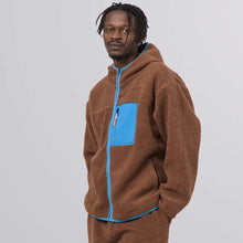 Load image into Gallery viewer, Buy Men's HUF Fort Point Sherpa Jacket - Dust Brown