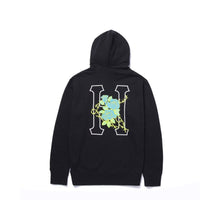 Load image into Gallery viewer, Buy Men&#39;s HUF Barb Wire Classic H Pullover Hoodie in Black

