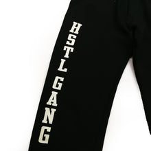 Load image into Gallery viewer, Buy Men's Hustle Gang Team Logo Sweatpants in Black