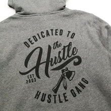 Load image into Gallery viewer, Buy Men's Hustle Gang Dedicated Pullover Hoodie in Heather Grey