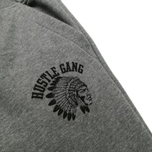 Load image into Gallery viewer, Buy Men's Hustle Gang Fleece Sweatpants in Heather Grey