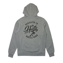 Load image into Gallery viewer, Buy Men's Hustle Gang Dedicated Pullover Hoodie in Heather Grey