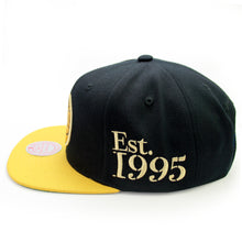 Load image into Gallery viewer, Buy Men's Toronto Raptors Eye of the Tiger snapback hat by Mitchell & Ness - Black