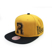Load image into Gallery viewer, Buy Men's NBA Toronto Raptors Mitchell & Ness Gym Stallion Snapback Hat - Mustard