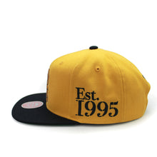 Load image into Gallery viewer, Buy Men's NBA Toronto Raptors Mitchell & Ness Gym Stallion Snapback Hat - Mustard