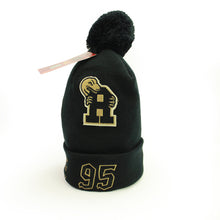Load image into Gallery viewer, Buy NBA Toronto Raptors Graduation Pom Knit Beanie Black by Mitchell and Ness - Swaggerlikeme.com / Grand General Store
