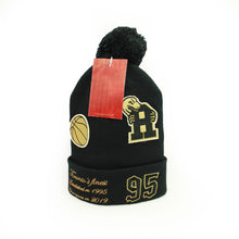 Load image into Gallery viewer, Buy NBA Toronto Raptors Graduation Pom Knit Beanie Black by Mitchell and Ness - Swaggerlikeme.com / Grand General Store
