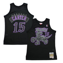 Load image into Gallery viewer, Buy Men's Mitchell & Ness Vince Carter Toronto Raptors Hardwood Classics Black Dynamic Swingman Jersey - Swaggerlikeme.com