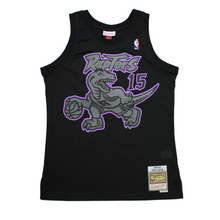 Load image into Gallery viewer, Buy Men's Mitchell & Ness Vince Carter Toronto Raptors Hardwood Classics Black Dynamic Swingman Jersey - Swaggerlikeme.com