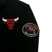 Load image into Gallery viewer, Buy Men's Chicago Bulls City Collection Fleece Hoody by Mitchell & Ness Black - Swaggerlikeme.com