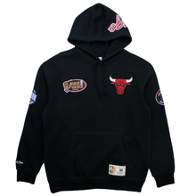 Load image into Gallery viewer, Buy Men's Chicago Bulls City Collection Fleece Hoody by Mitchell & Ness Black - Swaggerlikeme.com