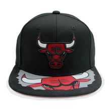 Load image into Gallery viewer, Buy Men's Chicago Bulls Munch Time Snapback Hat by Mitchell & Ness Black - Swaggerlikeme.com
