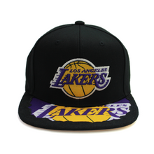 Load image into Gallery viewer, Buy Men's Los Angeles Lakers Munch Time Snapback Hat by Mitchell & Ness Black - Swaggerlikeme.com