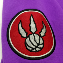 Load image into Gallery viewer, Men's Toronto Raptors City Collection Fleece Hoody by Mitchell & Ness Purple - Swaggerlikeme.com