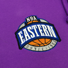Load image into Gallery viewer, Men's Toronto Raptors City Collection Fleece Hoody by Mitchell & Ness Purple - Swaggerlikeme.com