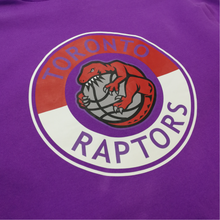 Load image into Gallery viewer, Men's Toronto Raptors City Collection Fleece Hoody by Mitchell & Ness Purple - Swaggerlikeme.com