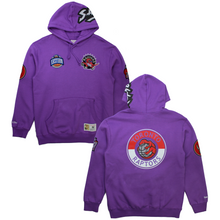 Load image into Gallery viewer, Men's Toronto Raptors City Collection Fleece Hoody by Mitchell & Ness Purple - Swaggerlikeme.com