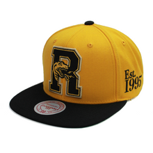 Load image into Gallery viewer, Buy Men's Toronto Raptors Gym Stallion Snapback Hat by Mitchell & Ness Mustard - Swaggerlikeme.com