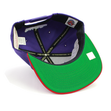 Load image into Gallery viewer, Buy Men's Toronto Raptors Mitchell & Ness NBA Team Two-Tone 2.0 Snapback Purple-Red - Swaggerlikeme.com