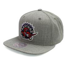 Load image into Gallery viewer, Buy Men's Mitchell & Ness NBA Toronto Raptors Team Heather 2.0 Snapback Grey - Swaggerlikeme.com