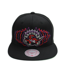 Load image into Gallery viewer, Buy Men's NBA Toronto Raptors Team Vibes Snapback Hat Black - Swaggerlikeme.com