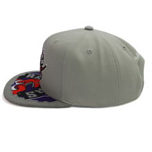 Load image into Gallery viewer, Buy Men's Toronto Raptors Munch Time Snapback Hat by Mitchell & Ness Grey - Swaggerlikeme.com