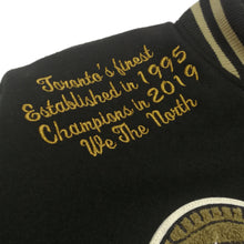 Load image into Gallery viewer, Buy Toronto Raptors Men's Varsity Jacket in Black by Mitchell & Ness - Swaggerlikeme.com / Grand General Store