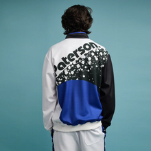 Load image into Gallery viewer, Men's Paterson League Roddick Track Jacket in White and Royal - Swaggerlikeme.com