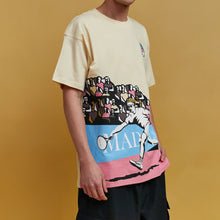 Load image into Gallery viewer, Buy Men's Paterson League Baseline Short Sleeve Tee in Beige - Swaggerlikeme.com