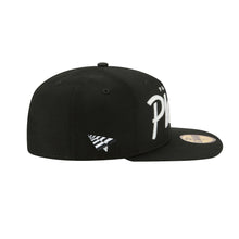 Load image into Gallery viewer, Buy Men's Paper Planes Blue Print 59FIFTY Fitted Hat in Black