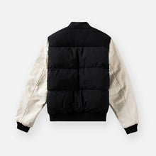 Load image into Gallery viewer, Buy Men's Paper Planes Varsity Jacket in Black