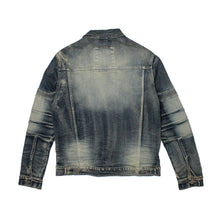Load image into Gallery viewer, Buy Smoke Rise Mens Vintage Moto Denim Jacket - Blue Toast - Swaggerlikeme.com / Grand General Store