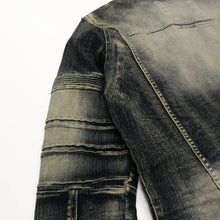 Load image into Gallery viewer, Buy Smoke Rise Mens Vintage Moto Denim Jacket - Blue Toast - Swaggerlikeme.com / Grand General Store