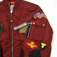 Load image into Gallery viewer, Buy Smoke Rise MA-1 Flight Bomber Jacket - Burgundy - Swaggerlikeme.com / Grand General Store