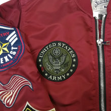 Load image into Gallery viewer, Buy Smoke Rise MA-1 Flight Bomber Jacket - Burgundy - Swaggerlikeme.com / Grand General Store
