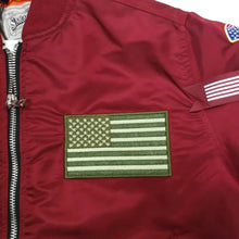 Load image into Gallery viewer, Buy Smoke Rise MA-1 Flight Bomber Jacket - Burgundy - Swaggerlikeme.com / Grand General Store