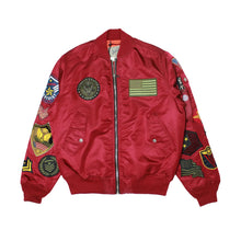 Load image into Gallery viewer, Buy Smoke Rise MA-1 Flight Bomber Jacket - Burgundy - Swaggerlikeme.com / Grand General Store